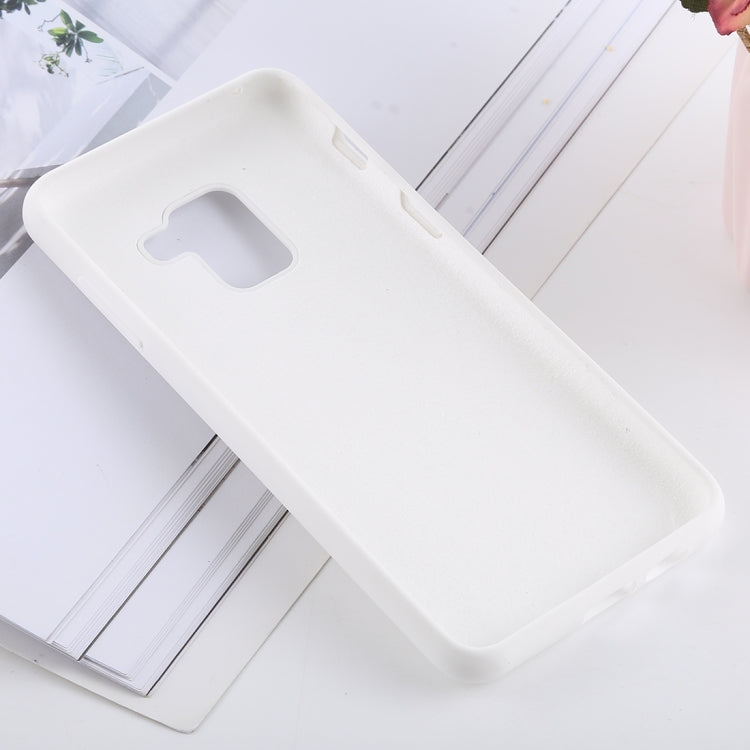 Solid Color Liquid Silicone Shockproof Soft Case for Galaxy A8