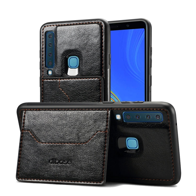 Dibase TPU + PC + PU Crazy Horse Texture Protective Case for Samsung Galaxy A9 (2018) / A9s, with Holder & Card Slots
