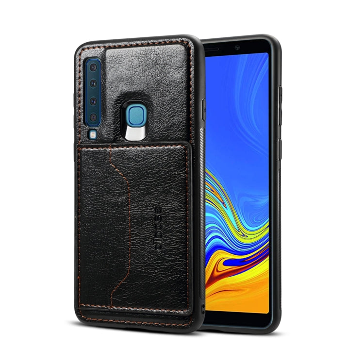 Dibase TPU + PC + PU Crazy Horse Texture Protective Case for Samsung Galaxy A9 (2018) / A9s, with Holder & Card Slots