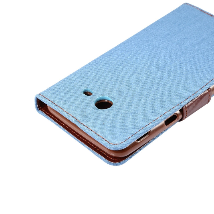 For Galaxy J3(2017) (US Version) Denim Texture Horizontal Flip Leather Case with Holder & Card Slots