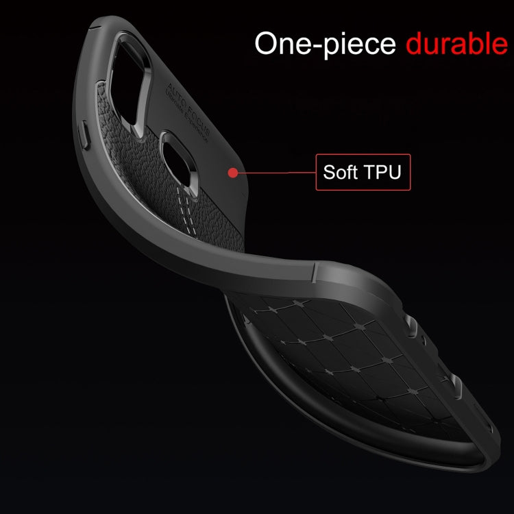 Litchi Texture TPU Shockproof Case for Galaxy A6s
