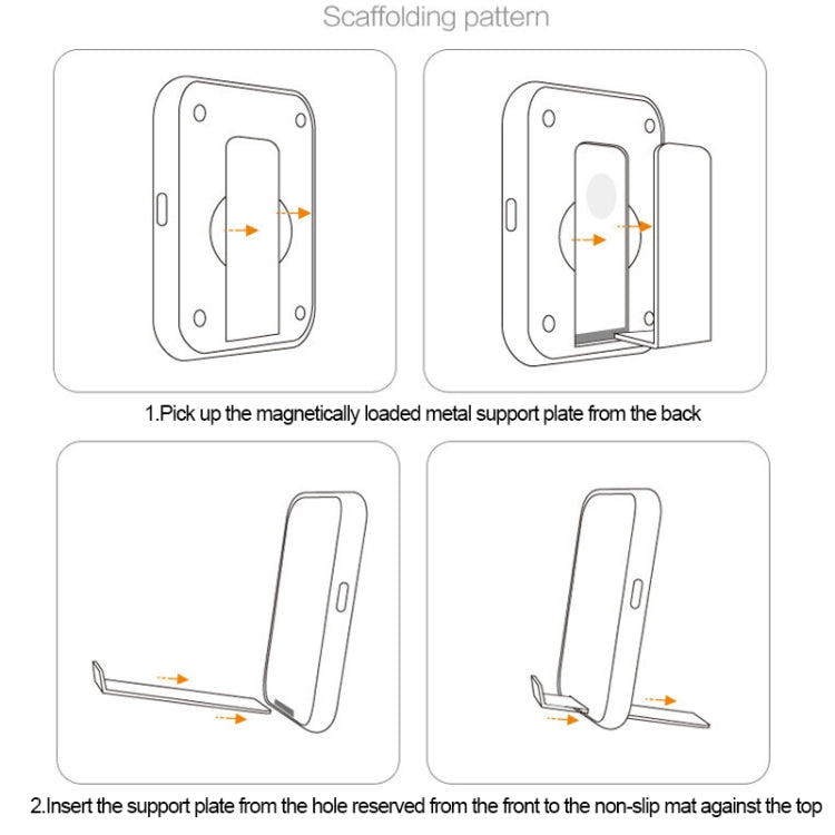 A9 Multi-function 7.5/10W QI Standard Wireless Quick Charging with Desktop Phone Holder(Grey)