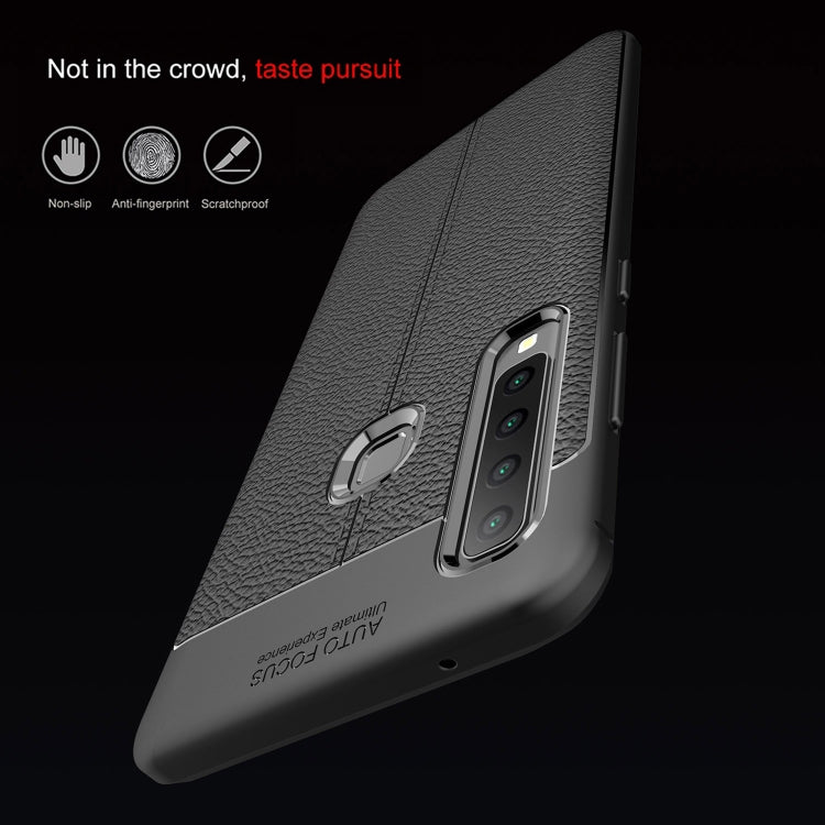 Litchi Texture TPU Shockproof Case for Galaxy A9 (2018) / A9s
