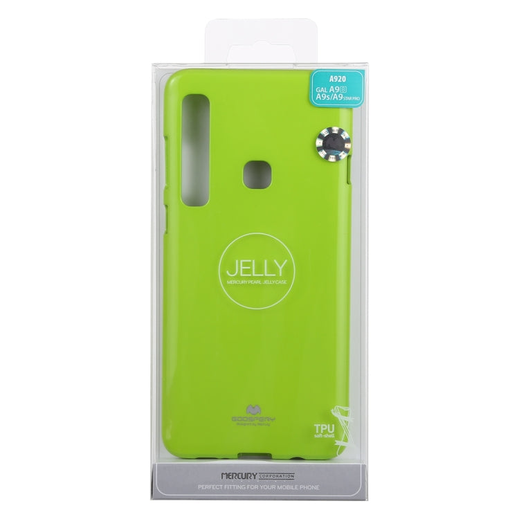 GOOSPERY JELLY CASE TPU Glitter Powder Drop-proof Protective Back Cover Case for Galaxy A9 (2018) / A9s