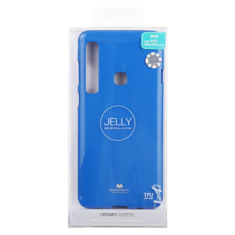 GOOSPERY JELLY CASE TPU Glitter Powder Drop-proof Protective Back Cover Case for Galaxy A9 (2018) / A9s