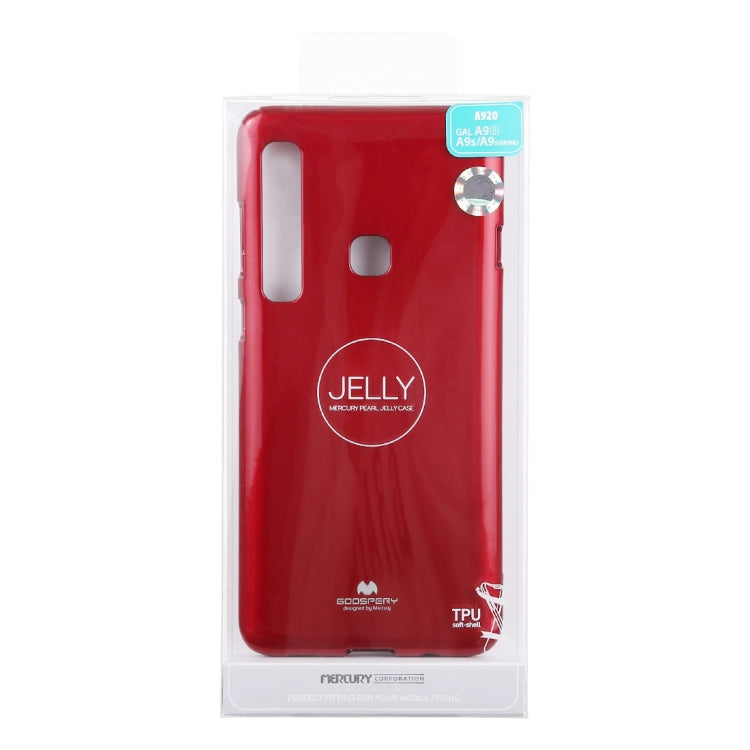 GOOSPERY JELLY CASE TPU Glitter Powder Drop-proof Protective Back Cover Case for Galaxy A9 (2018) / A9s