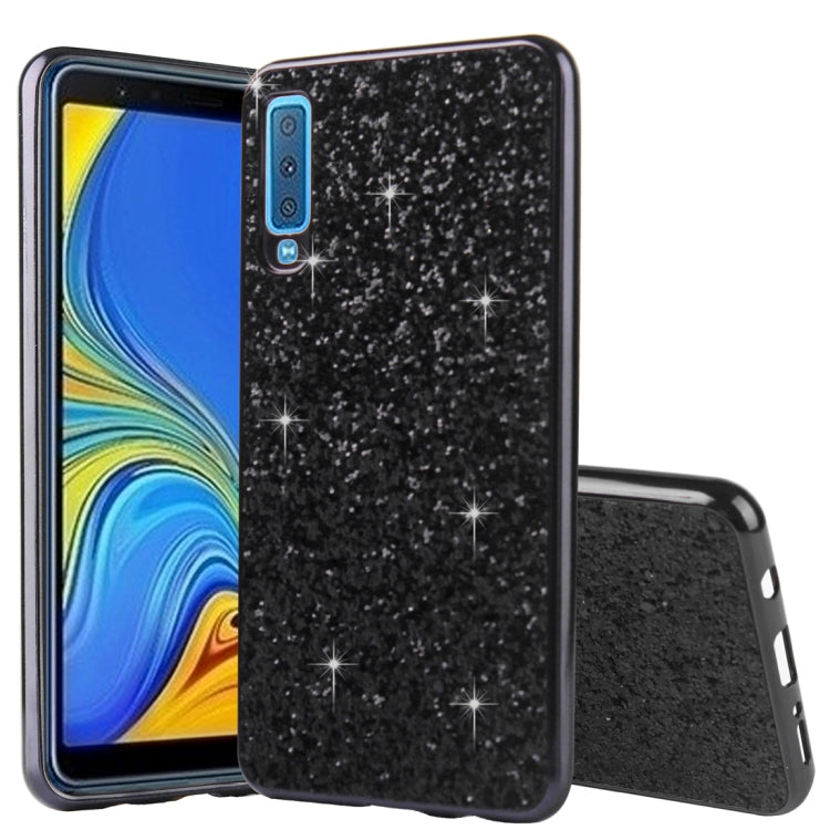 Glitter Powder Shockproof TPU Protective Case for Samsung Galaxy A7 (2018)