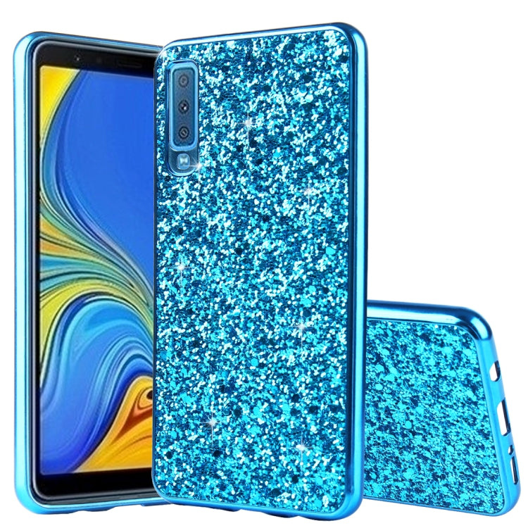 Glitter Powder Shockproof TPU Protective Case for Samsung Galaxy A7 (2018)