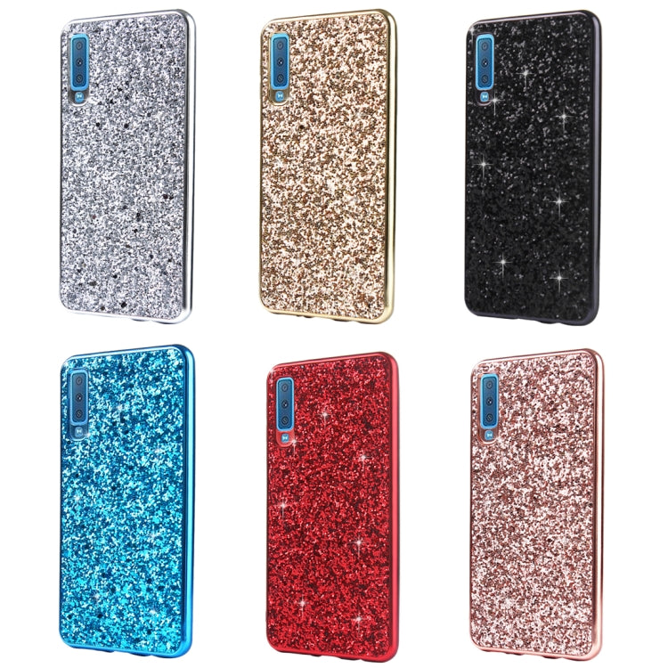 Glitter Powder Shockproof TPU Protective Case for Samsung Galaxy A7 (2018)