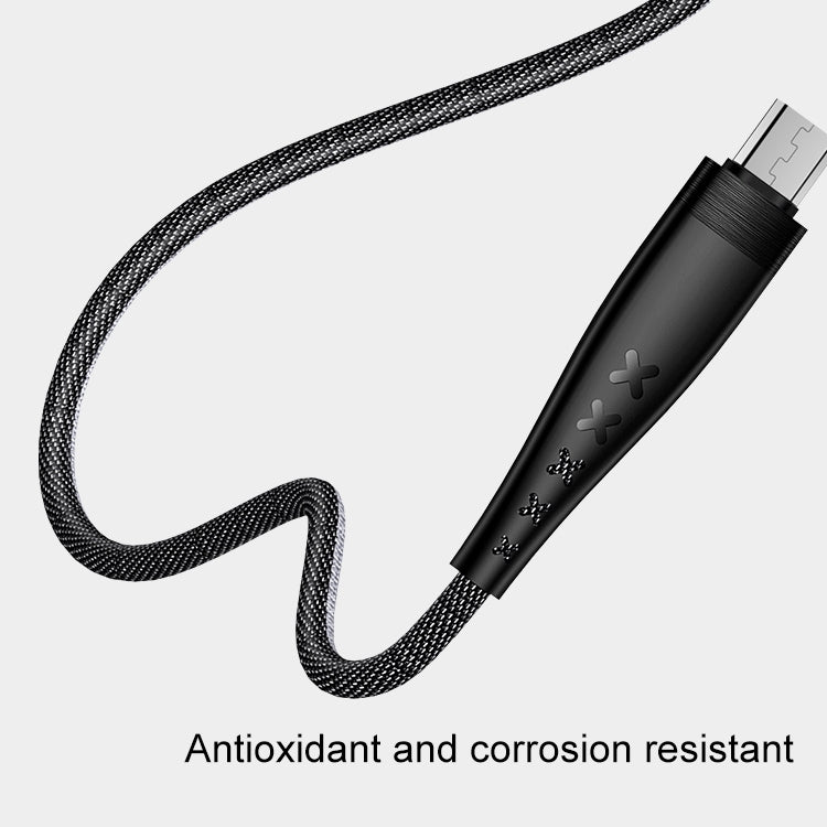 USAMS US-SJ251 U11 Micro USB High Swing Data Cable, Length: 1.2m (Black)