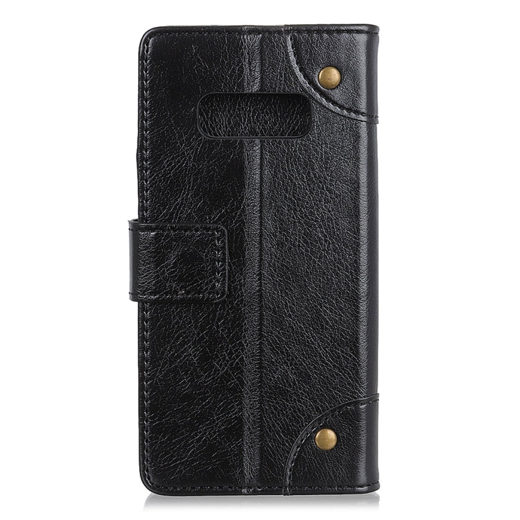 Copper Buckle Nappa Texture Horizontal Flip Leather Case for Galaxy S10e, with Holder & Card Slots & Wallet