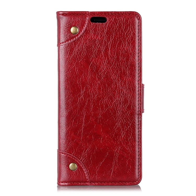 Copper Buckle Nappa Texture Horizontal Flip Leather Case for Galaxy S10e, with Holder & Card Slots & Wallet