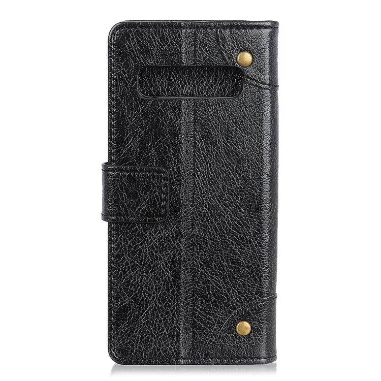 Copper Buckle Nappa Texture Horizontal Flip Leather Case for Samsung Galaxy S10, with Holder & Card Slots & Wallet