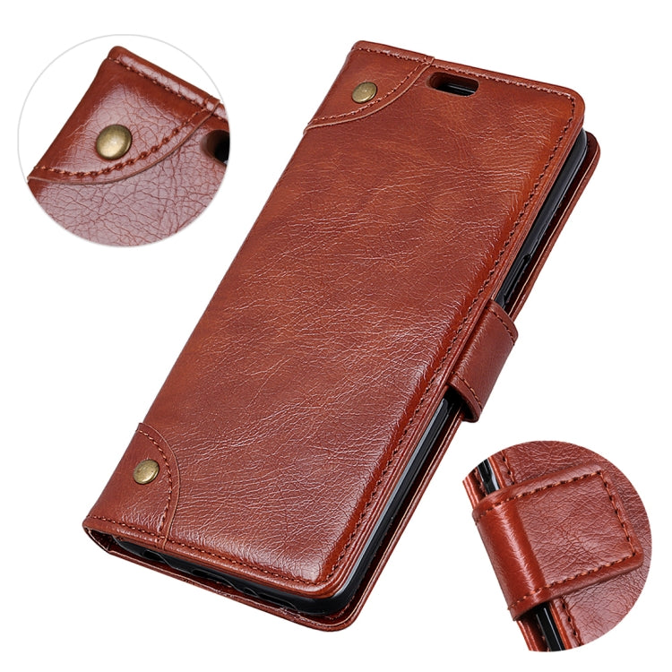 Copper Buckle Nappa Texture Horizontal Flip Leather Case for Samsung Galaxy S10, with Holder & Card Slots & Wallet