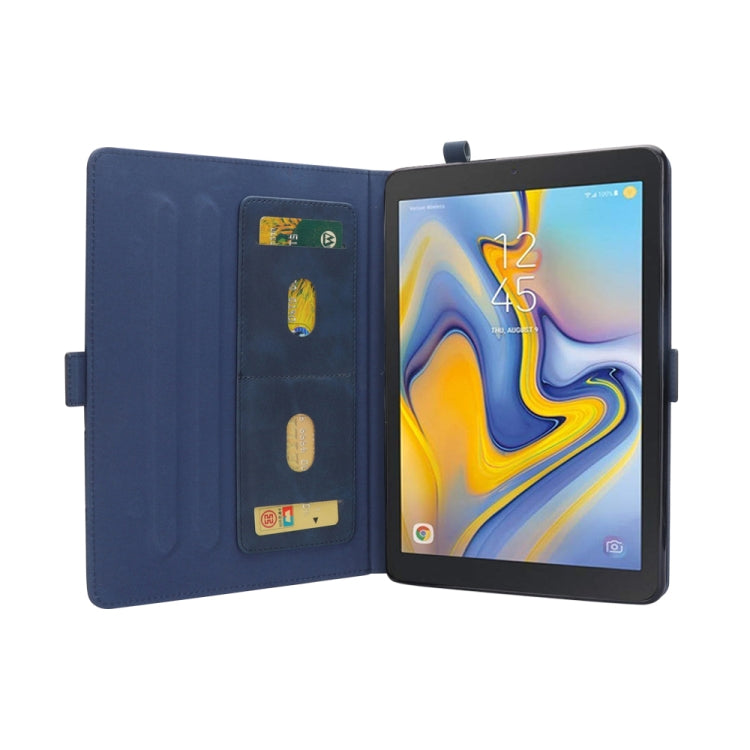 Horizontal Flip Double Holder Leather Case for Galaxy Tab A 8.0 (2018) T387, with Card Slots & Photo Frame & Pen Slot