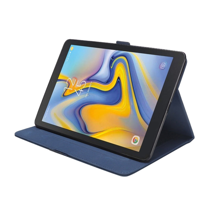 Horizontal Flip Double Holder Leather Case for Galaxy Tab A 8.0 (2018) T387, with Card Slots & Photo Frame & Pen Slot