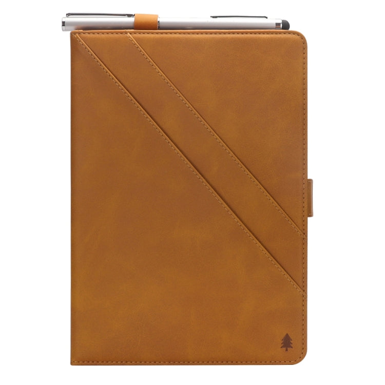 Horizontal Flip Double Holder Leather Case for Galaxy Tab A 8.0 (2018) T387, with Card Slots & Photo Frame & Pen Slot