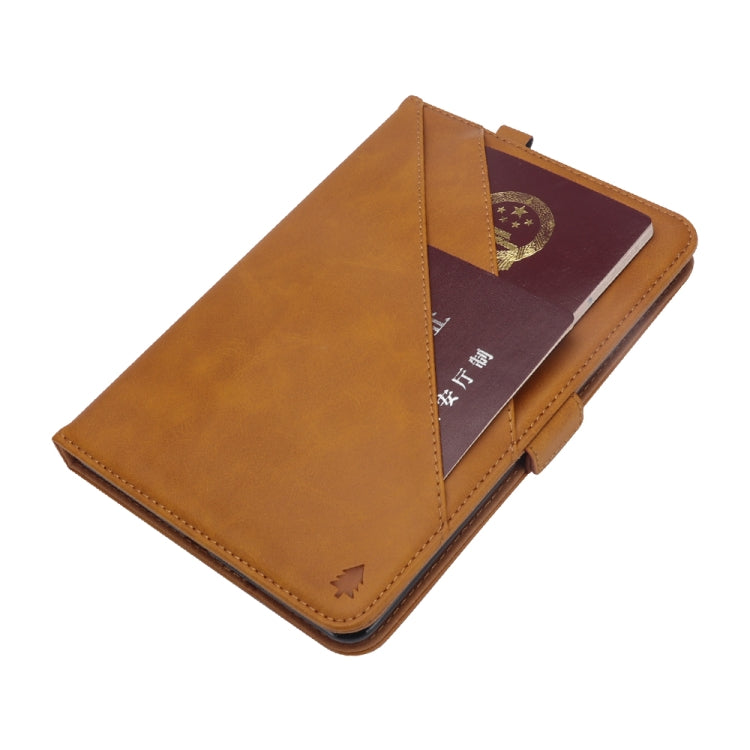 Horizontal Flip Double Holder Leather Case for Galaxy Tab A 8.0 (2018) T387, with Card Slots & Photo Frame & Pen Slot