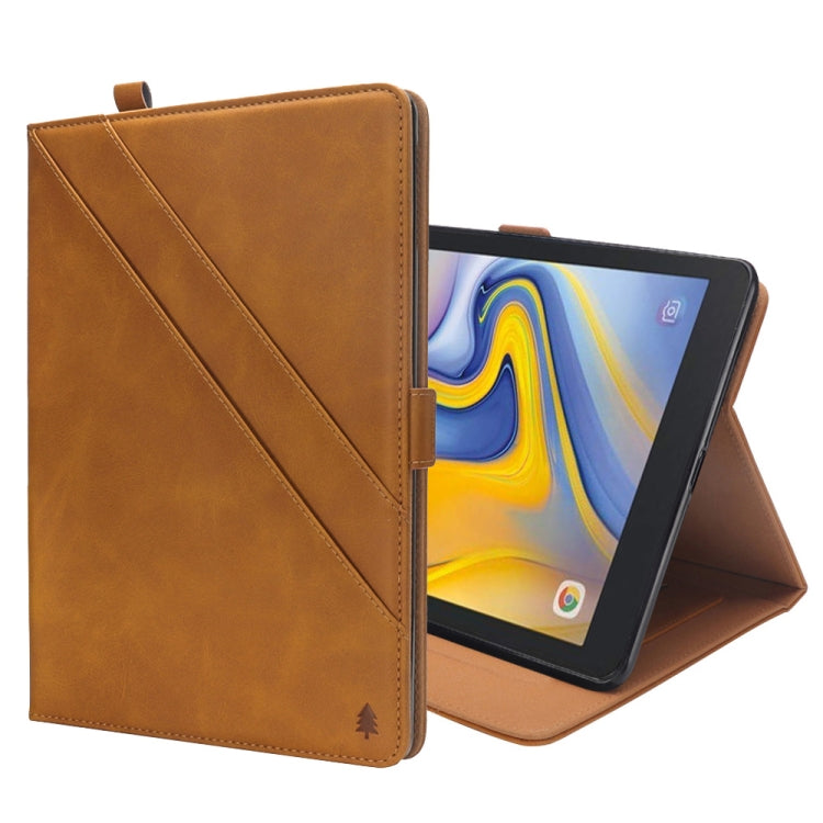 Horizontal Flip Double Holder Leather Case for Galaxy Tab A 8.0 (2018) T387, with Card Slots & Photo Frame & Pen Slot