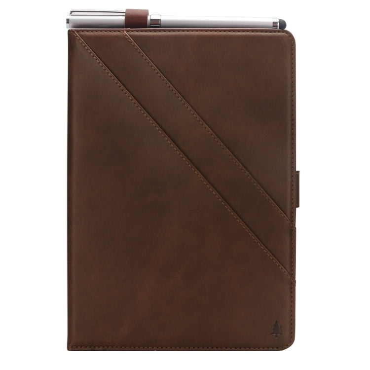 Horizontal Flip Double Holder Leather Case for Galaxy Tab A 8.0 (2018) T387, with Card Slots & Photo Frame & Pen Slot