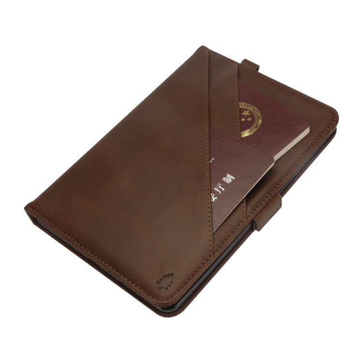Horizontal Flip Double Holder Leather Case for Galaxy Tab A 8.0 (2018) T387, with Card Slots & Photo Frame & Pen Slot