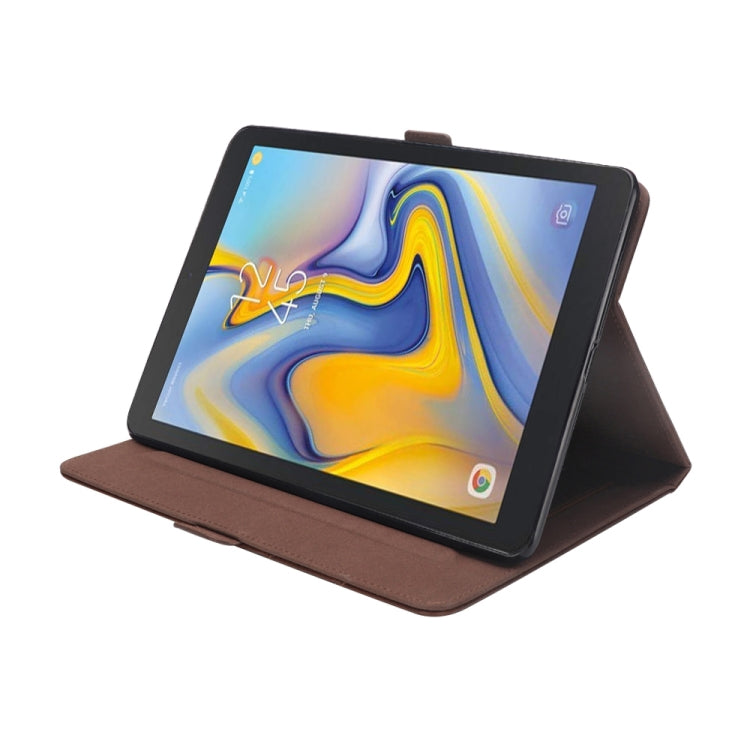 Horizontal Flip Double Holder Leather Case for Galaxy Tab A 8.0 (2018) T387, with Card Slots & Photo Frame & Pen Slot