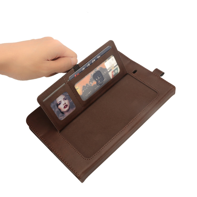 Horizontal Flip Double Holder Leather Case for Galaxy Tab A 8.0 (2018) T387, with Card Slots & Photo Frame & Pen Slot