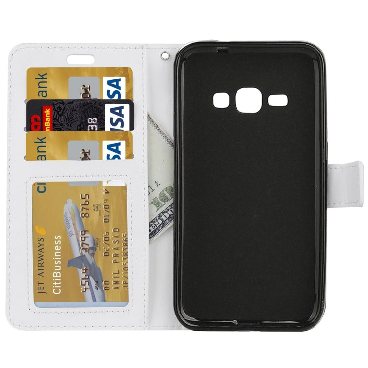 For Galaxy J1 (2016) Crazy Horse Texture Horizontal Flip PU Leather Case with Holder & Card Slots & Wallet & Lanyard