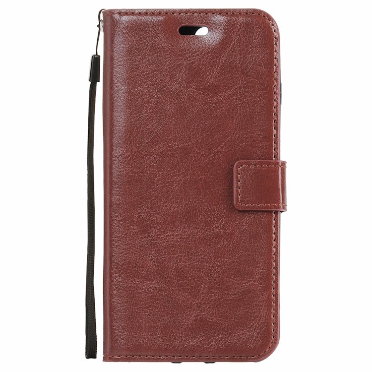 For Galaxy J1 (2016) Crazy Horse Texture Horizontal Flip PU Leather Case with Holder & Card Slots & Wallet & Lanyard