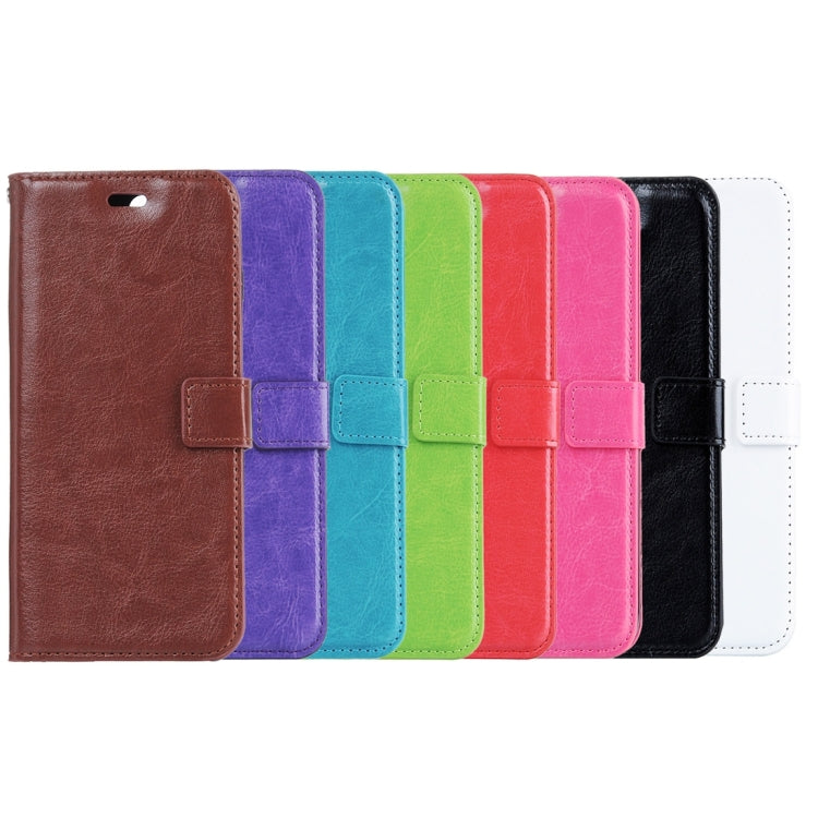 For Galaxy J1 (2016) Crazy Horse Texture Horizontal Flip PU Leather Case with Holder & Card Slots & Wallet & Lanyard