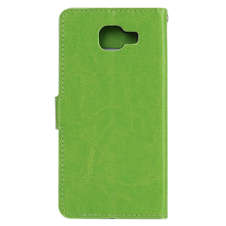 For Galaxy A3 / A310 Crazy Horse Texture Horizontal Flip PU Leather Case with Holder & Card Slots & Wallet