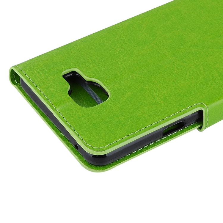 For Galaxy A3 / A310 Crazy Horse Texture Horizontal Flip PU Leather Case with Holder & Card Slots & Wallet