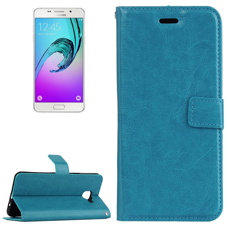 For Galaxy A3 / A310 Crazy Horse Texture Horizontal Flip PU Leather Case with Holder & Card Slots & Wallet