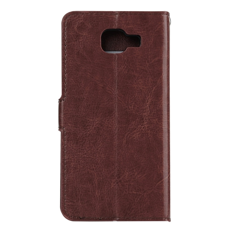 For Galaxy A3 / A310 Crazy Horse Texture Horizontal Flip PU Leather Case with Holder & Card Slots & Wallet
