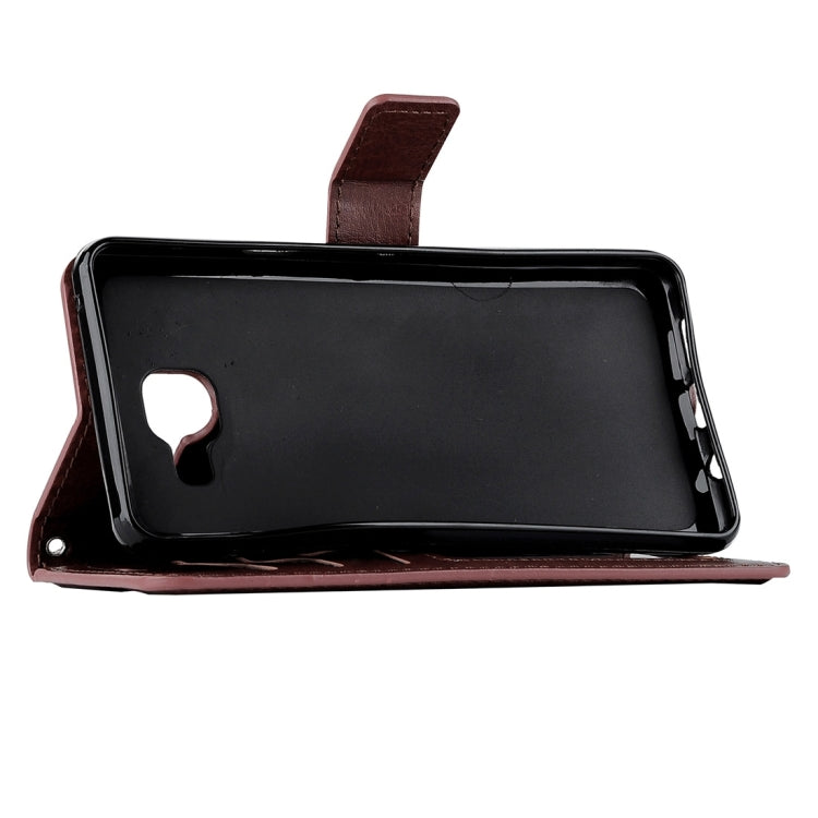 For Galaxy A3 / A310 Crazy Horse Texture Horizontal Flip PU Leather Case with Holder & Card Slots & Wallet