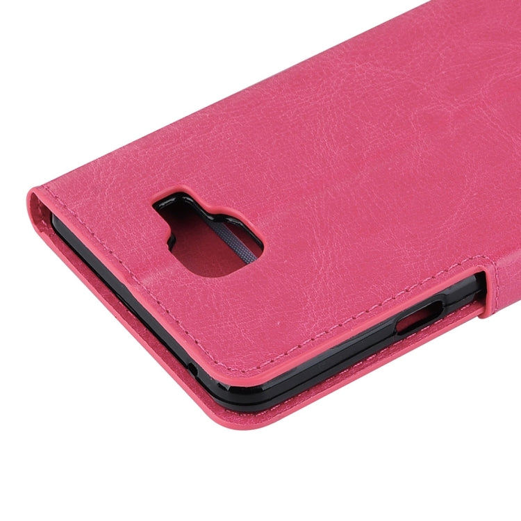 For Galaxy A5 / A510 Crazy Horse Texture Horizontal Flip PU Leather Case with Holder & Card Slots & Wallet