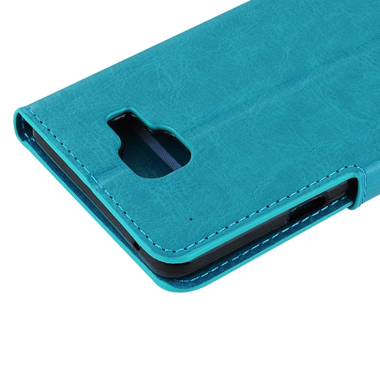 For Galaxy A7 / A710 Crazy Horse Texture Horizontal Flip PU Leather Case with Holder & Card Slots & Wallet