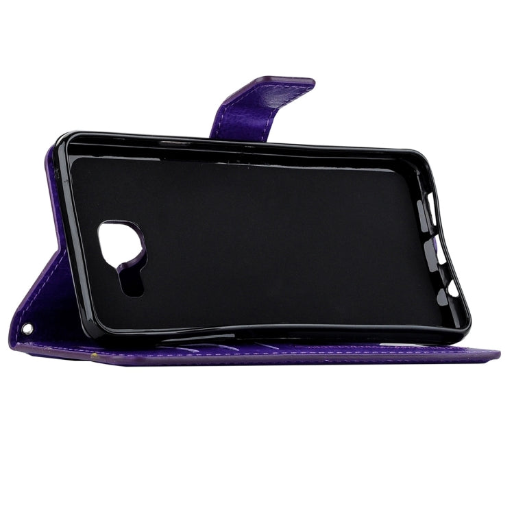 For Galaxy A7 / A710 Crazy Horse Texture Horizontal Flip PU Leather Case with Holder & Card Slots & Wallet