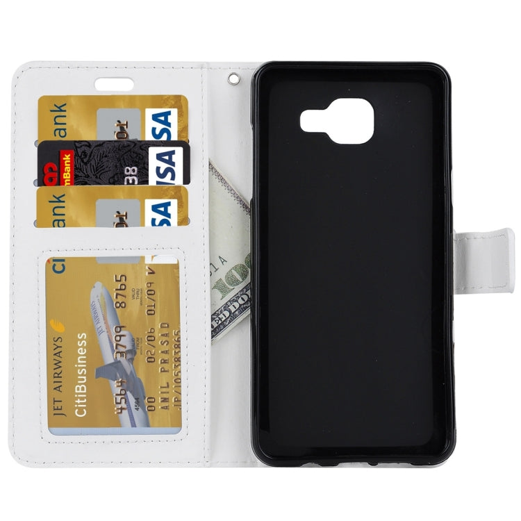 For Galaxy A7 / A710 Crazy Horse Texture Horizontal Flip PU Leather Case with Holder & Card Slots & Wallet