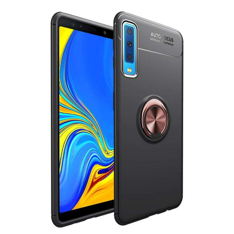 lenuo Shockproof TPU Case for Samsung Galaxy A7 (2018), with Invisible Holder