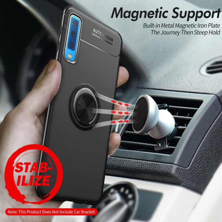lenuo Shockproof TPU Case for Samsung Galaxy A7 (2018), with Invisible Holder
