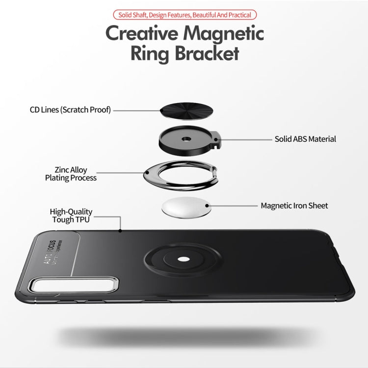 lenuo Shockproof TPU Case for Samsung Galaxy A7 (2018), with Invisible Holder