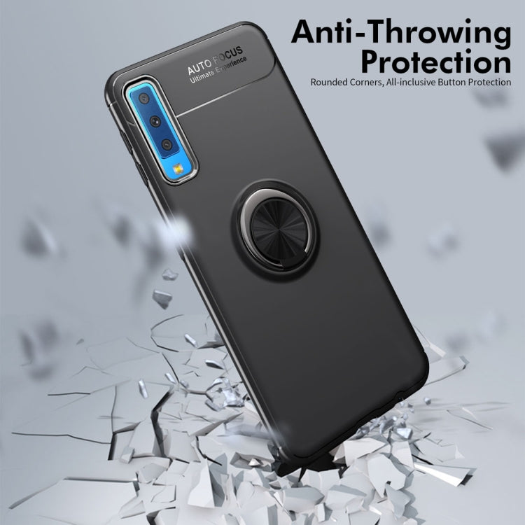 lenuo Shockproof TPU Case for Samsung Galaxy A7 (2018), with Invisible Holder