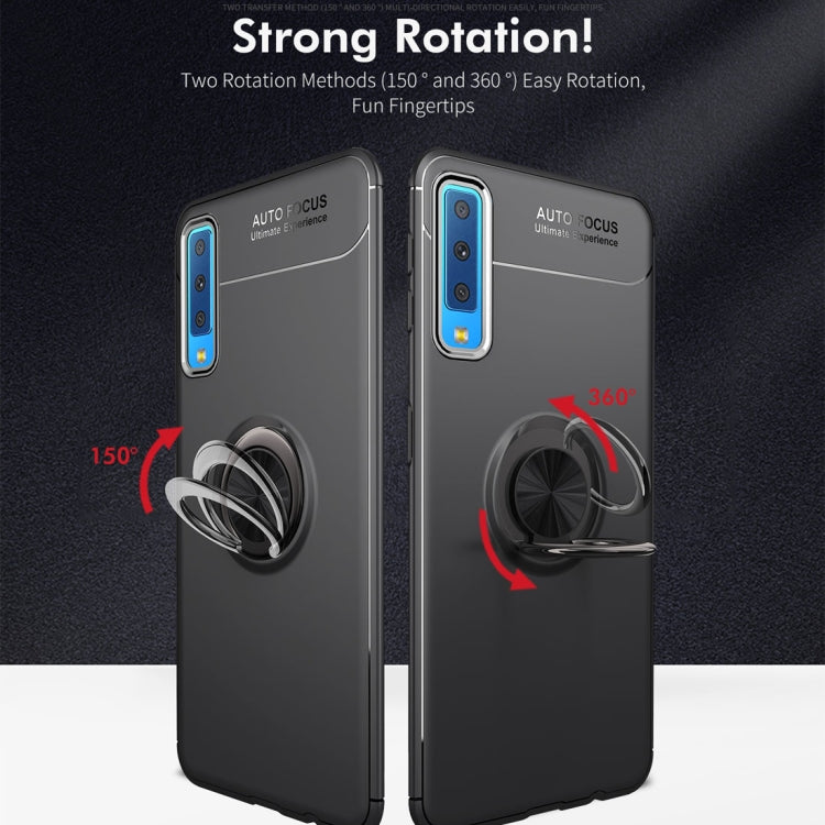 lenuo Shockproof TPU Case for Samsung Galaxy A7 (2018), with Invisible Holder