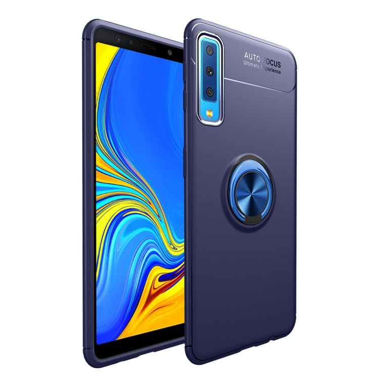 lenuo Shockproof TPU Case for Samsung Galaxy A7 (2018), with Invisible Holder