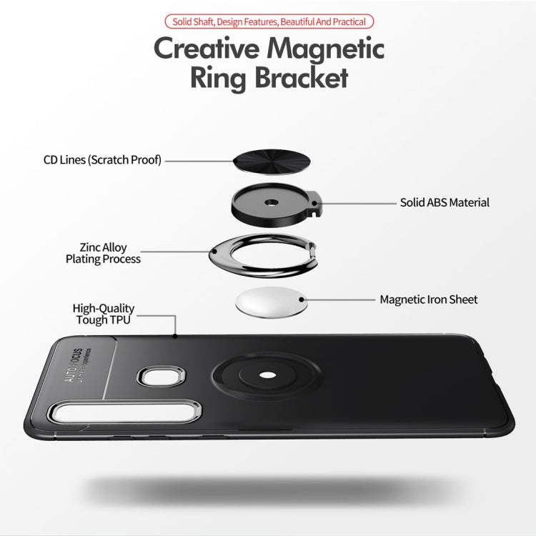 lenuo Shockproof TPU Case for Samsung Galaxy A9 (2018), with Invisible Holder