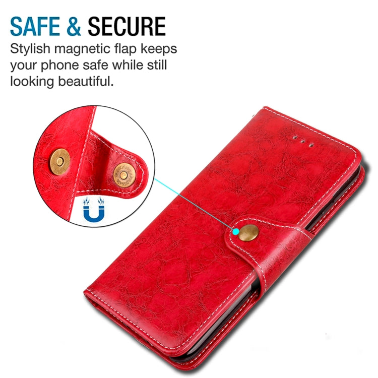 For Galaxy S9 Retro Crazy Horse Texture Wax Horizontal Flip Leather Case with Holder & Wallet & Card Slots & Lanyard