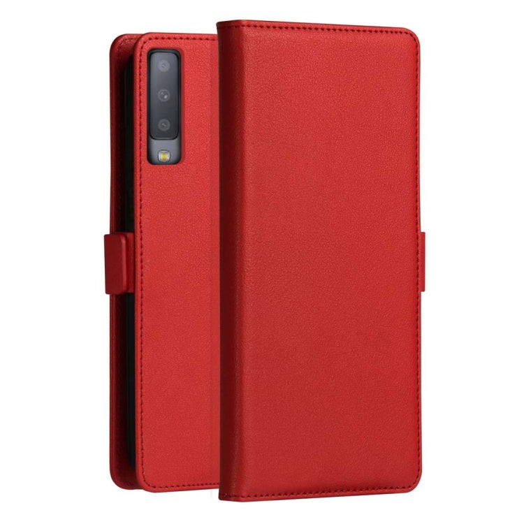 DZGOGO MILO Series PC + PU Horizontal Flip Leather Case for Samsung Galaxy A7 (2018), with Holder & Card Slot & Wallet