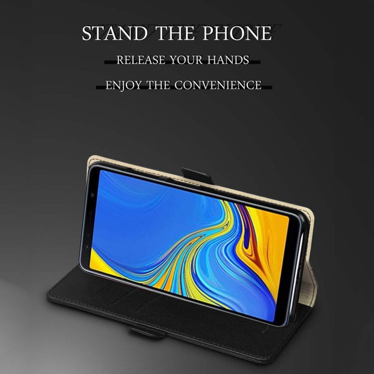 DZGOGO MILO Series PC + PU Horizontal Flip Leather Case for Samsung Galaxy A7 (2018), with Holder & Card Slot & Wallet