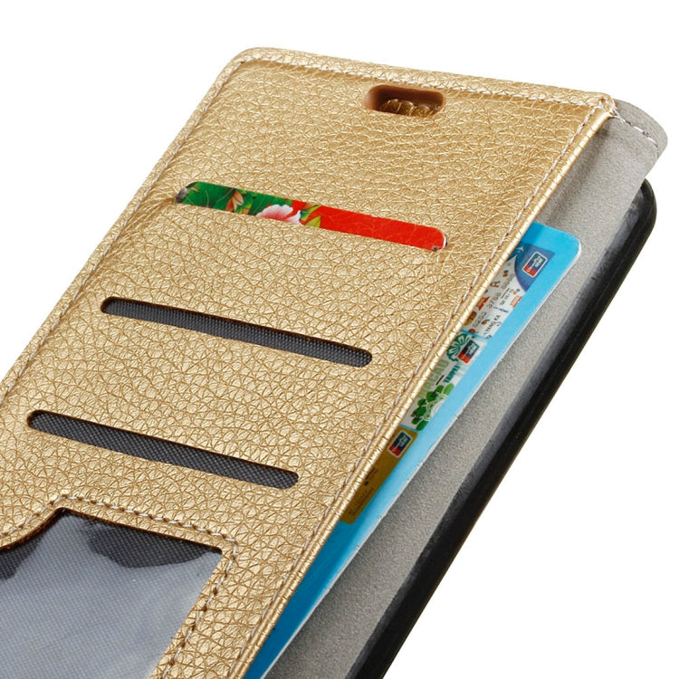 Litchi Texture Horizontal Flip Leather Case for Galaxy J4+, with Holder & Card Slots & Photo Frame
